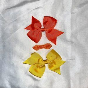 Yellow/Orange Bows